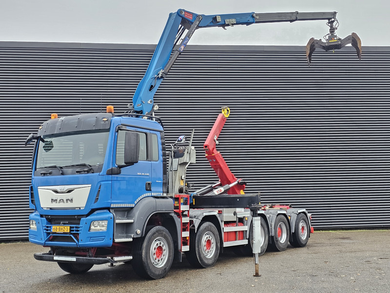MAN TGS 47.440 BBL / 10X4 HOOKLIFT + Z CRANE - Kotalni prekucni tovornjak, Tovornjak z dvigalom: slika 1 MAN TGS 47.440 BBL / 10X4 HOOKLIFT + Z CRANE - Kotalni prekucni tovornjak, Tovornjak z dvigalom: slika 1