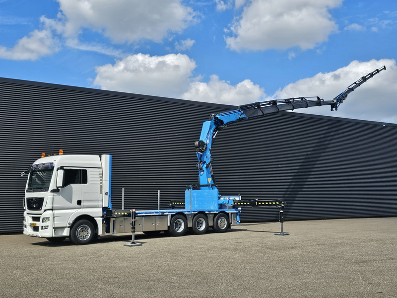 MAN TGX 35.480 8x4-4 / HMF 85 t/m + JIB / WINCH - Tovornjak s kesonom, Tovornjak z dvigalom: slika 1 MAN TGX 35.480 8x4-4 / HMF 85 t/m + JIB / WINCH - Tovornjak s kesonom, Tovornjak z dvigalom: slika 1