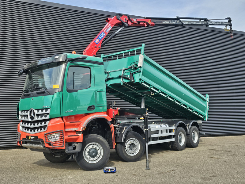 Mercedes-Benz AROCS 4145 / 8X6 / TIPPER + HMF CRANE - Tovornjak z dvigalom: slika 1 Mercedes-Benz AROCS 4145 / 8X6 / TIPPER + HMF CRANE - Tovornjak z dvigalom: slika 1