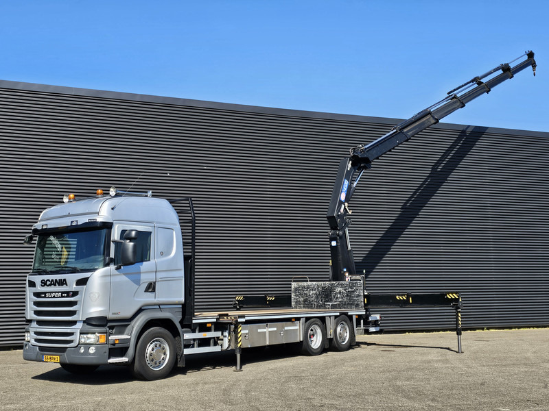 Scania R410 / 6x2*4 / HMF 40TM KRAN / CRANE - Tovornjak z dvigalom: slika 1 Scania R410 / 6x2*4 / HMF 40TM KRAN / CRANE - Tovornjak z dvigalom: slika 1