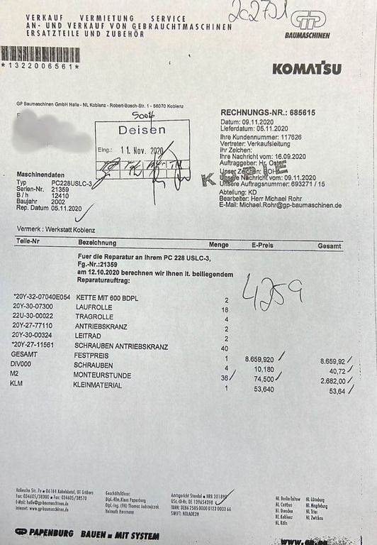 Komatsu PC228USLC 23200 Kg 107 Kw Komatsu PC228USLC 23200 Kg 107 Kw - Bager goseničar: slika 4 Komatsu PC228USLC 23200 Kg 107 Kw Komatsu PC228USLC 23200 Kg 107 Kw - Bager goseničar: slika 4