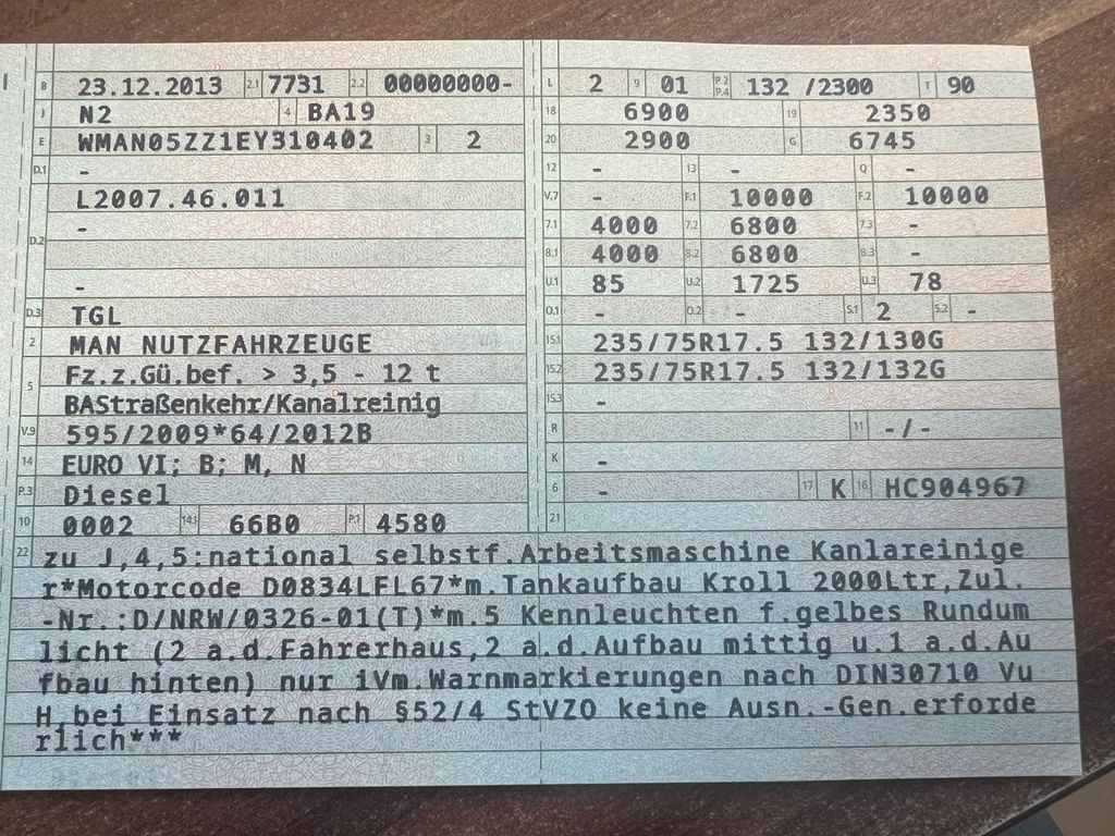 MAN 10.180 Saug & Druck & Spülwagen & Funk Euro 6 MAN 10.180 Saug & Druck & Spülwagen - Vakuumski tovornjak: slika 3 MAN 10.180 Saug & Druck & Spülwagen & Funk Euro 6 MAN 10.180 Saug & Druck & Spülwagen - Vakuumski tovornjak: slika 3