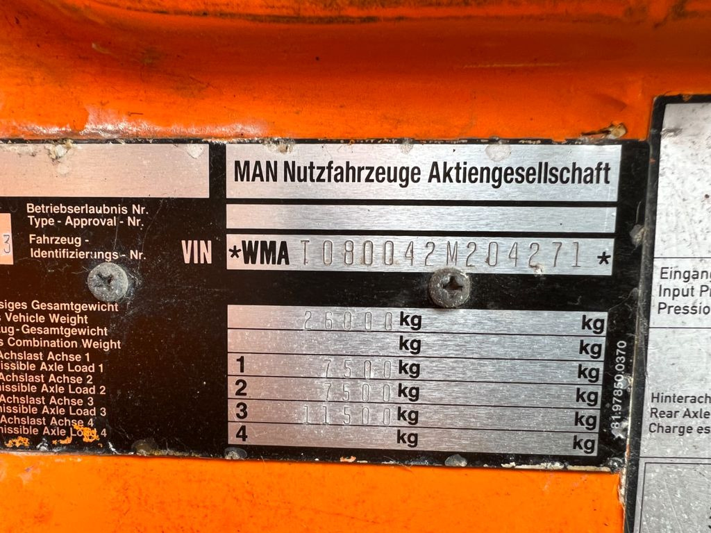 MAN 26.293 6X2 Motor & Getriebe gut - Tovornjak-šasija: slika 2 MAN 26.293 6X2 Motor & Getriebe gut - Tovornjak-šasija: slika 2