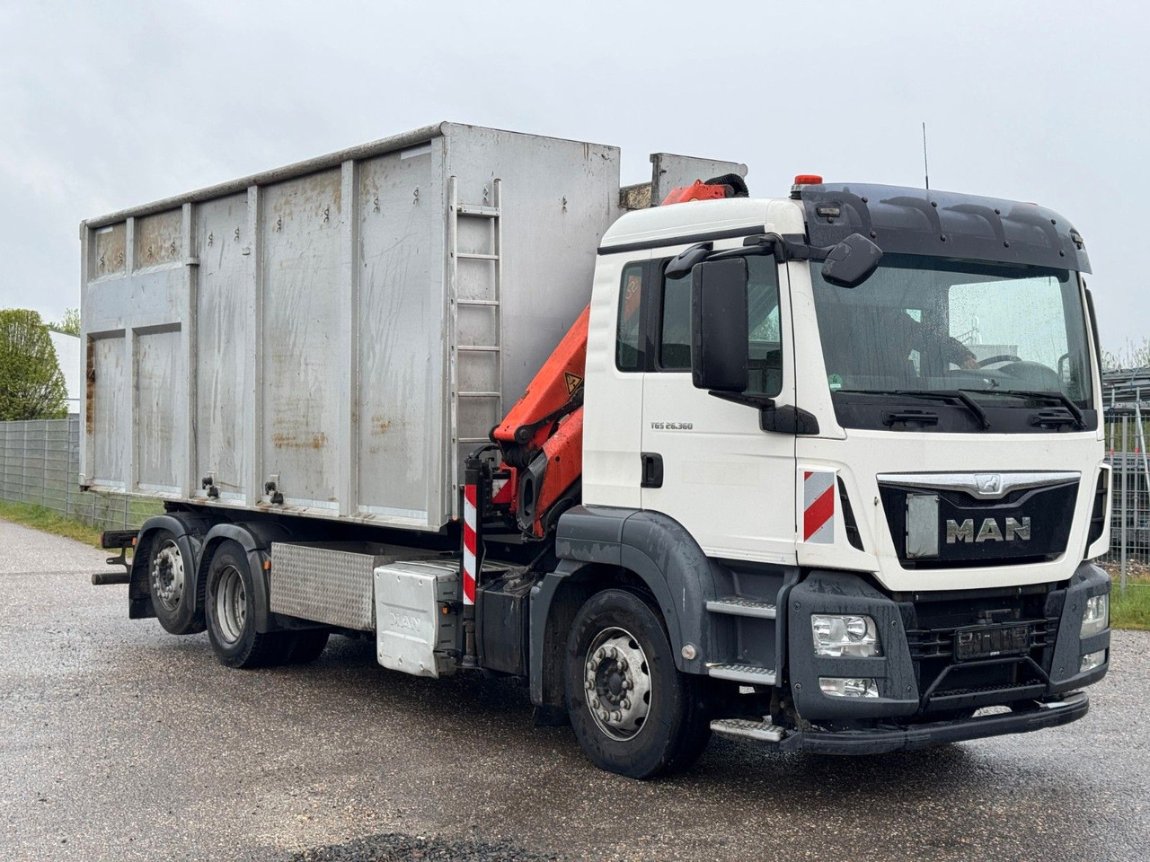 Tovornjak z dvigalom MAN 26.360 TGS Pafinger PK12002 Glaskipper 2 Trennw.: slika 11