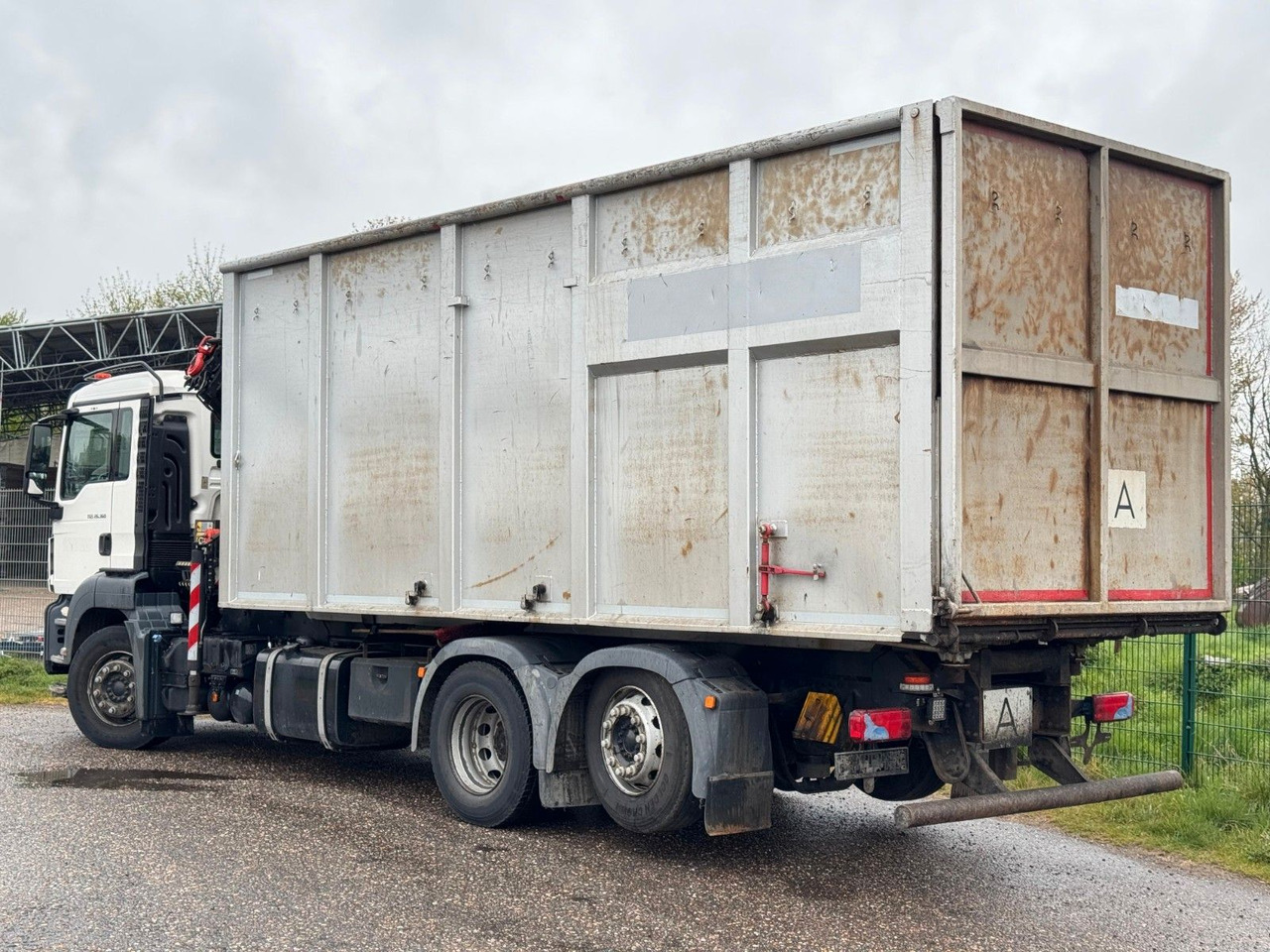 Tovornjak z dvigalom MAN 26.360 TGS Pafinger PK12002 Glaskipper 2 Trennw.: slika 9