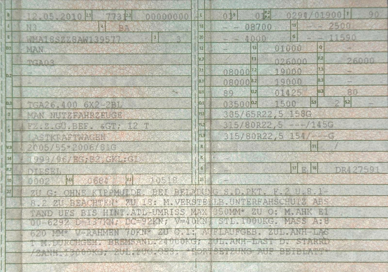 MAN 26.400 TGS | Meiller RK 20.70 | hydr. Container. - Kotalni prekucni tovornjak: slika 2 MAN 26.400 TGS | Meiller RK 20.70 | hydr. Container. - Kotalni prekucni tovornjak: slika 2