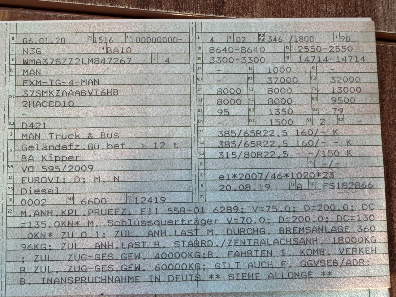 MAN 35.470 8X4 Kipperfahrgestell Reifen 12 X NEU Top - Tovornjak prekucnik: slika 2 MAN 35.470 8X4 Kipperfahrgestell Reifen 12 X NEU Top - Tovornjak prekucnik: slika 2