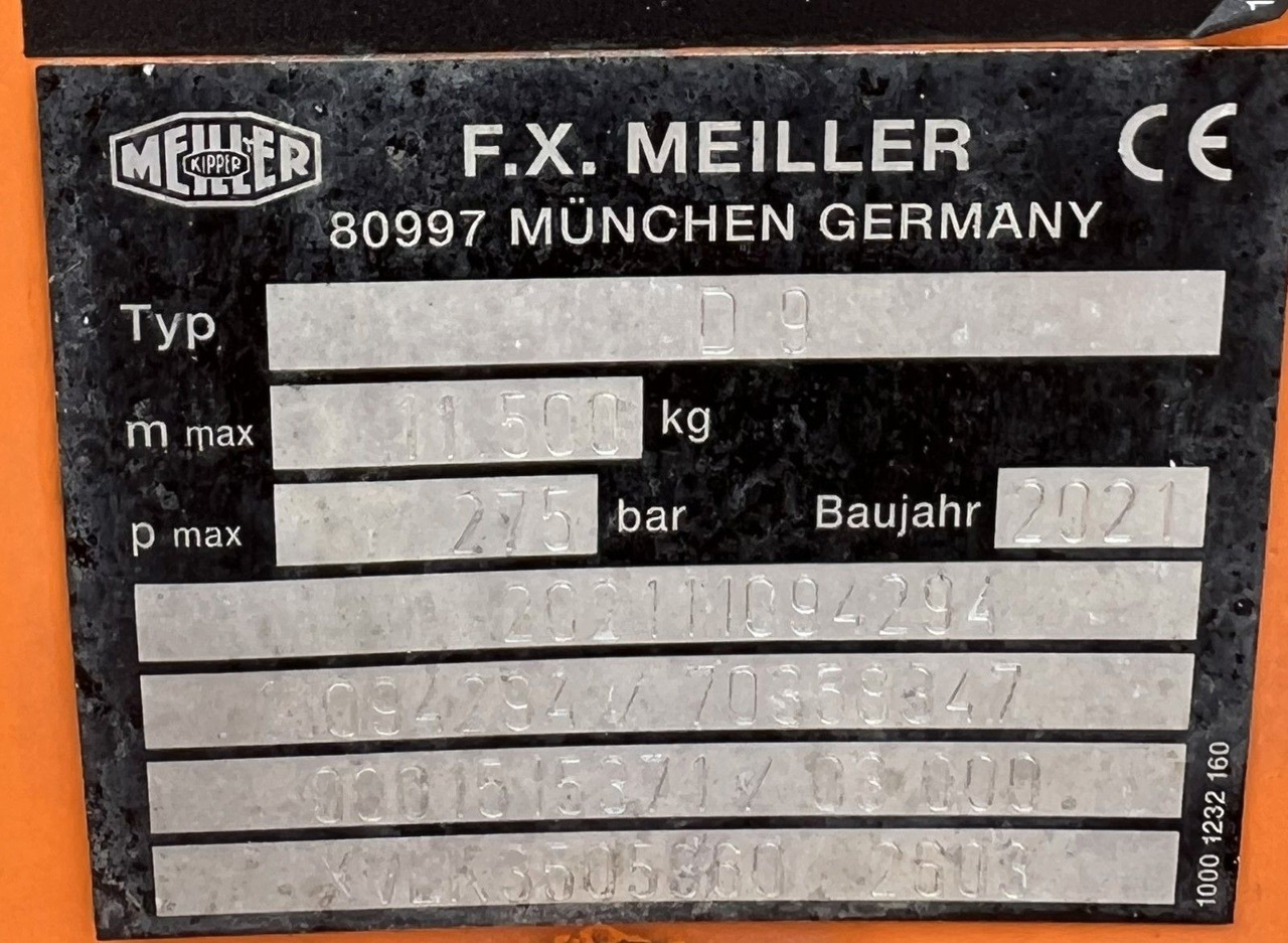Meiller 3 Seitenkipper für 2 Achser Top Zustand - Tovornjak prekucnik: slika 2 Meiller 3 Seitenkipper für 2 Achser Top Zustand - Tovornjak prekucnik: slika 2