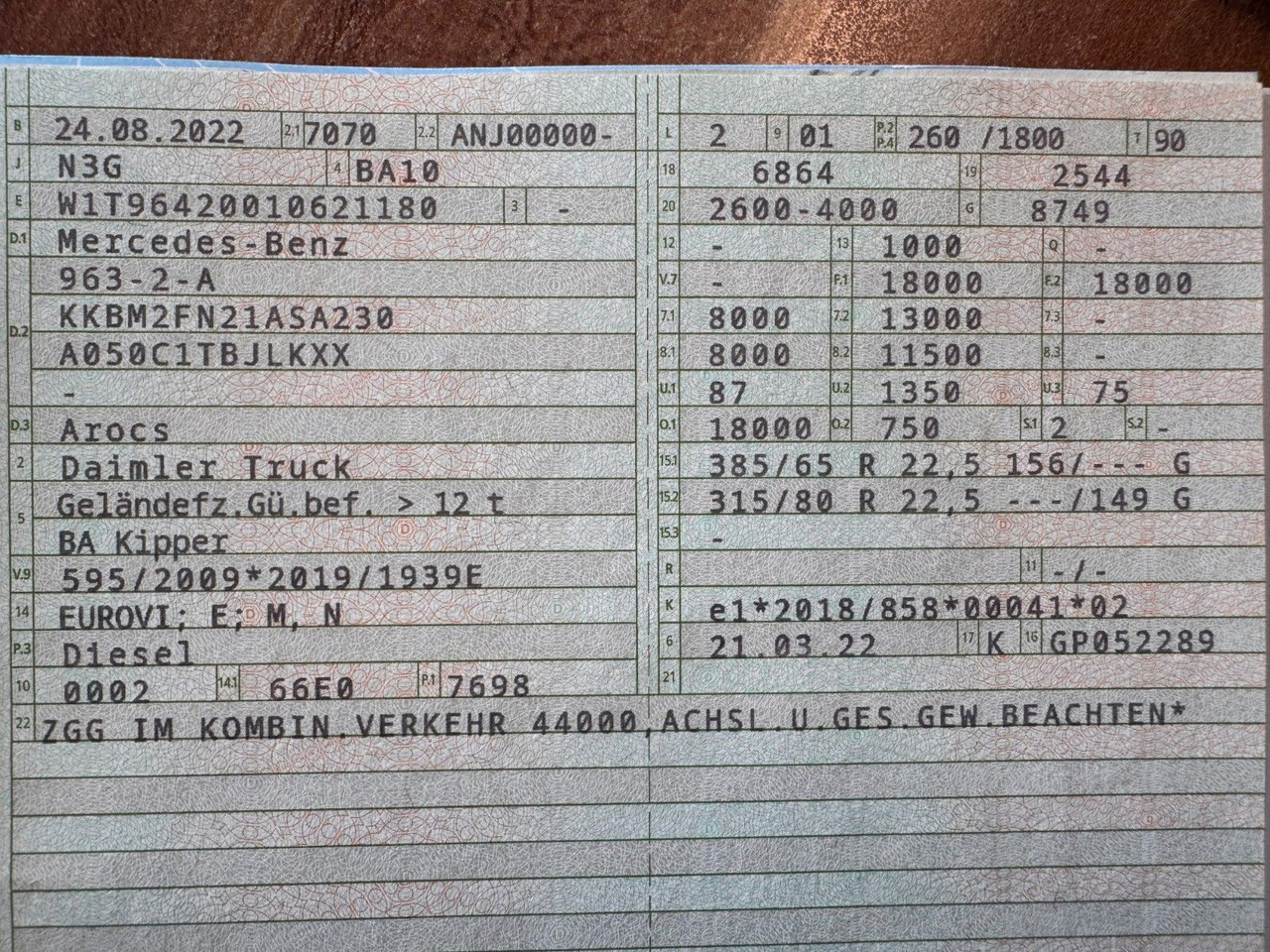Mercedes-Benz 1835 2135 4X2 Meiller 3 S. Kipper Top Zustand - Tovornjak prekucnik: slika 3 Mercedes-Benz 1835 2135 4X2 Meiller 3 S. Kipper Top Zustand - Tovornjak prekucnik: slika 3