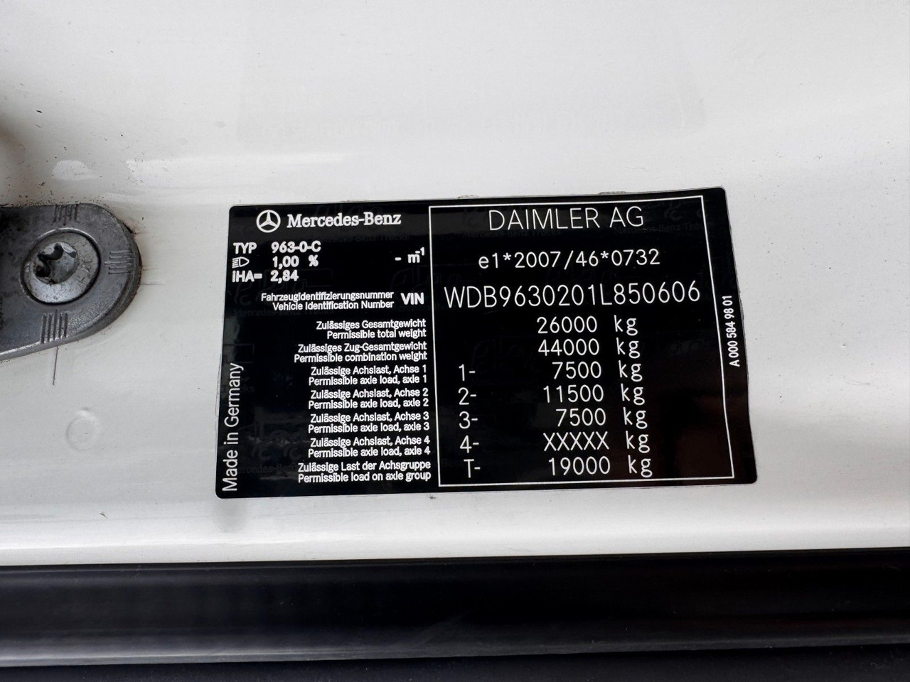 Mercedes-Benz 2536 ADR Valid & kipphydraulik für Gastank - Tovornjak cisterna: slika 3 Mercedes-Benz 2536 ADR Valid & kipphydraulik für Gastank - Tovornjak cisterna: slika 3