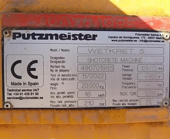 Putzmeister WETKRET5 - Črpalka za beton: slika 5 Putzmeister WETKRET5 - Črpalka za beton: slika 5