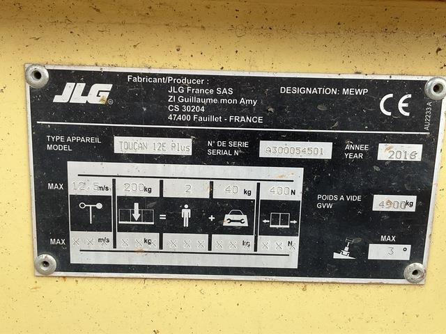 JLG Toucan 12E Plus - Vertikalni dvižni teleskop: slika 5 JLG Toucan 12E Plus - Vertikalni dvižni teleskop: slika 5
