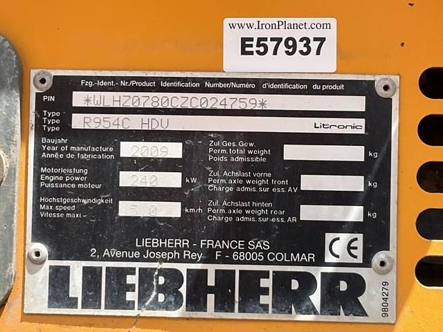 Liebherr R954C HDV - Rušilni bager: slika 5 Liebherr R954C HDV - Rušilni bager: slika 5
