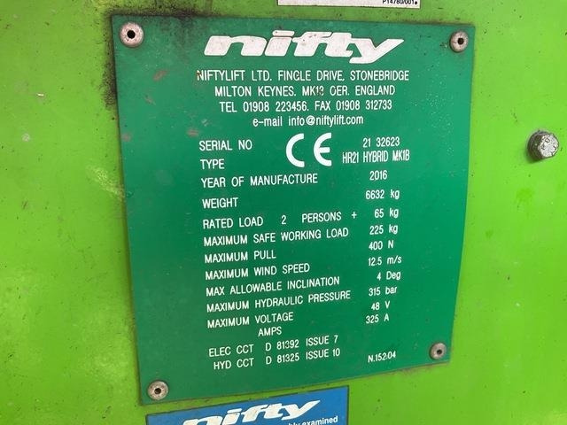 Niftylift HR21 - Zglobna dvižna ploščad: slika 5 Niftylift HR21 - Zglobna dvižna ploščad: slika 5