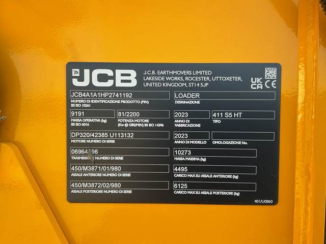 JCB 411 S5 HT - Kolesni nakladalec: slika 5 JCB 411 S5 HT - Kolesni nakladalec: slika 5