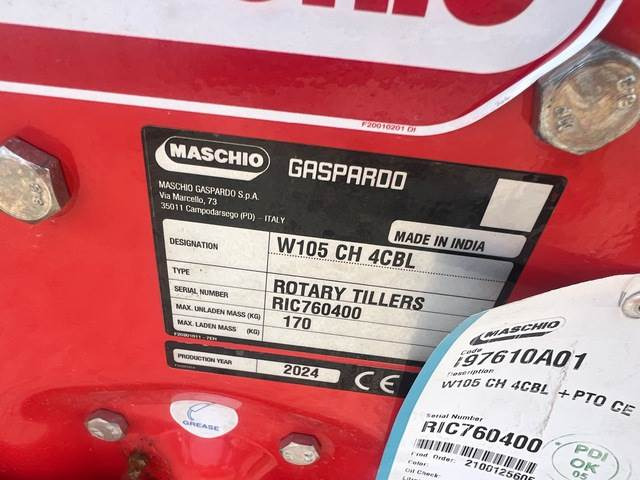 Maschio Gaspardo W105 CH 4CBL - Zemeljska freza: slika 5 Maschio Gaspardo W105 CH 4CBL - Zemeljska freza: slika 5