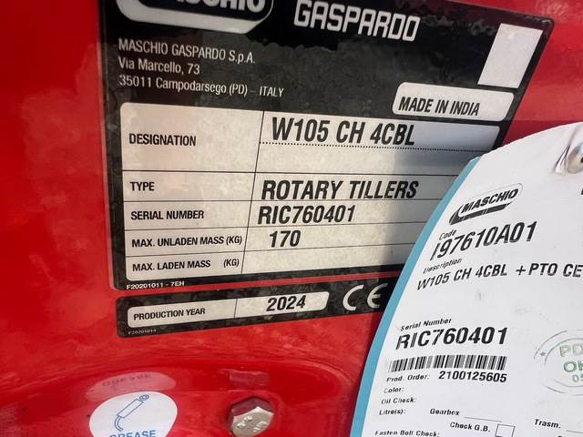 Maschio Gaspardo W105 CH 4CBL - Zemeljska freza: slika 5 Maschio Gaspardo W105 CH 4CBL - Zemeljska freza: slika 5