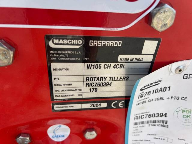 Maschio Gaspardo W105 CH 4CBL - Zemeljska freza: slika 5 Maschio Gaspardo W105 CH 4CBL - Zemeljska freza: slika 5