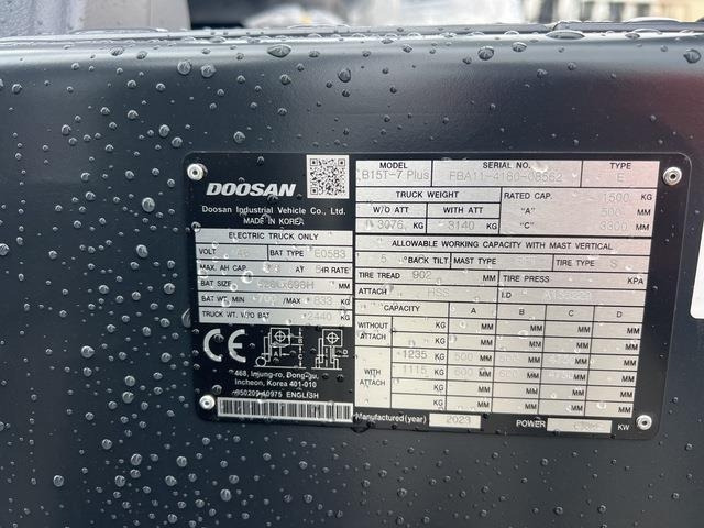 Doosan B15T-7 PLUS - Električni viličar: slika 5 Doosan B15T-7 PLUS - Električni viličar: slika 5