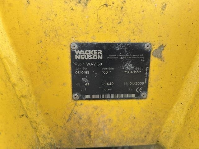 Wacker Neuson WAV60 - Vibracijska plošča: slika 5 Wacker Neuson WAV60 - Vibracijska plošča: slika 5
