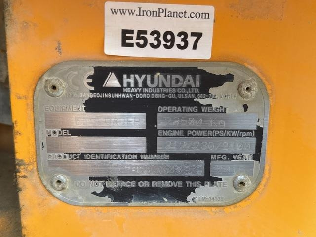 Hyundai HL970 - Kolesni nakladalec: slika 5 Hyundai HL970 - Kolesni nakladalec: slika 5