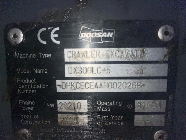 Doosan DX300LC-5 - Bager goseničar: slika 5 Doosan DX300LC-5 - Bager goseničar: slika 5