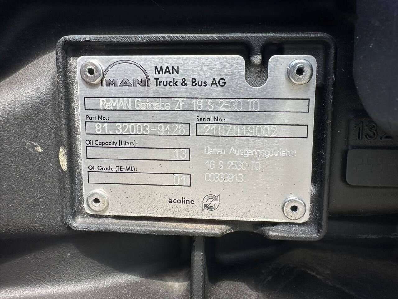 MAN 16 S 2530 TO   MAN - Menjalnik za Tovornjak: slika 2 MAN 16 S 2530 TO   MAN - Menjalnik za Tovornjak: slika 2