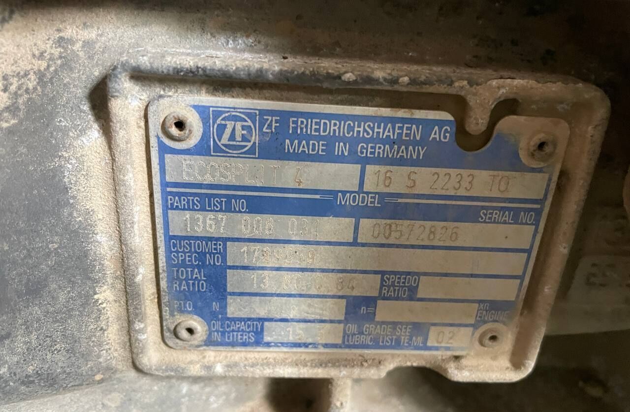 ZF 16 S 2233 TO Ecosplit 4 - Menjalnik za Tovornjak: slika 2 ZF 16 S 2233 TO Ecosplit 4 - Menjalnik za Tovornjak: slika 2