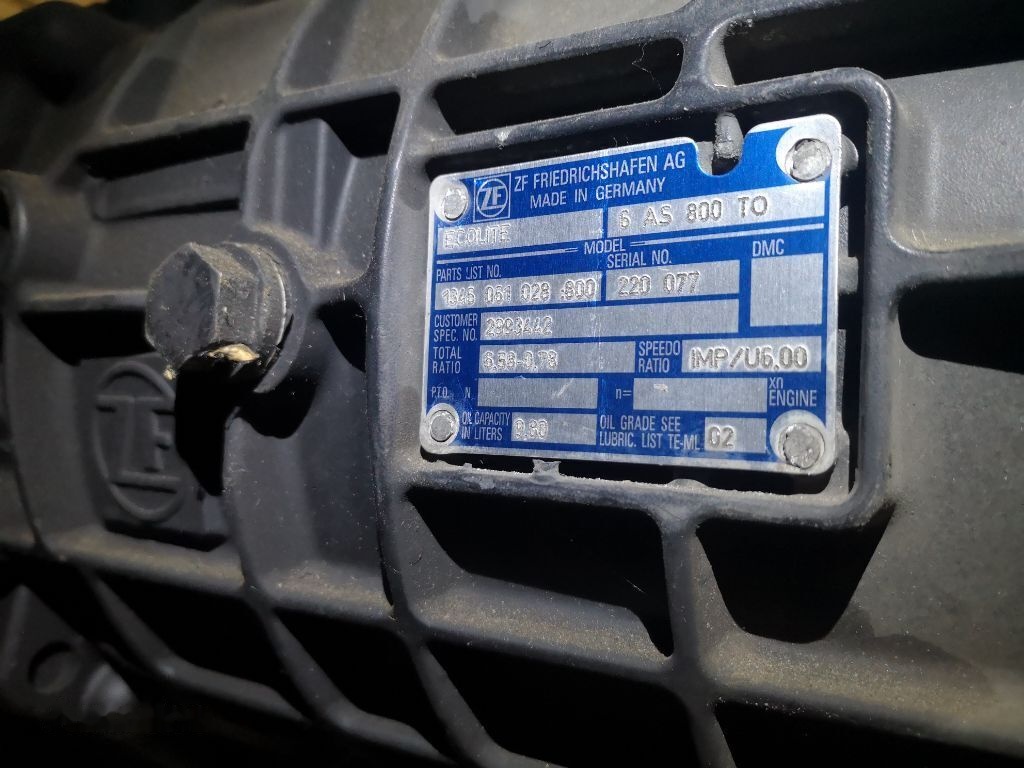 ZF 6AS 800 TO (6AS 800 TO) - Menjalnik za Tovornjak: slika 1 ZF 6AS 800 TO (6AS 800 TO) - Menjalnik za Tovornjak: slika 1