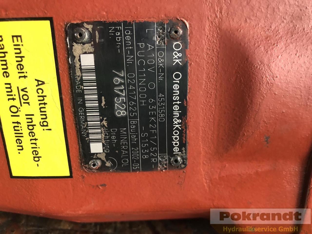 Rexroth A10VO63EK2F1-52R-PUC11N00H-S1538 - Hidravlična črpalka: slika 2 Rexroth A10VO63EK2F1-52R-PUC11N00H-S1538 - Hidravlična črpalka: slika 2