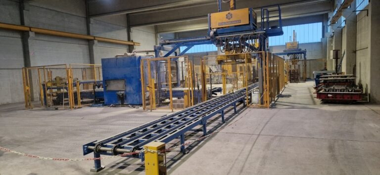 FC Maschinenbau-Schlüsselbauer-Schindler – Fully automatic stone finishing system / Vollautomatische Steindelungsanlage - Oprema za betonska dela: slika 1 FC Maschinenbau-Schlüsselbauer-Schindler – Fully automatic stone finishing system / Vollautomatische Steindelungsanlage - Oprema za betonska dela: slika 1