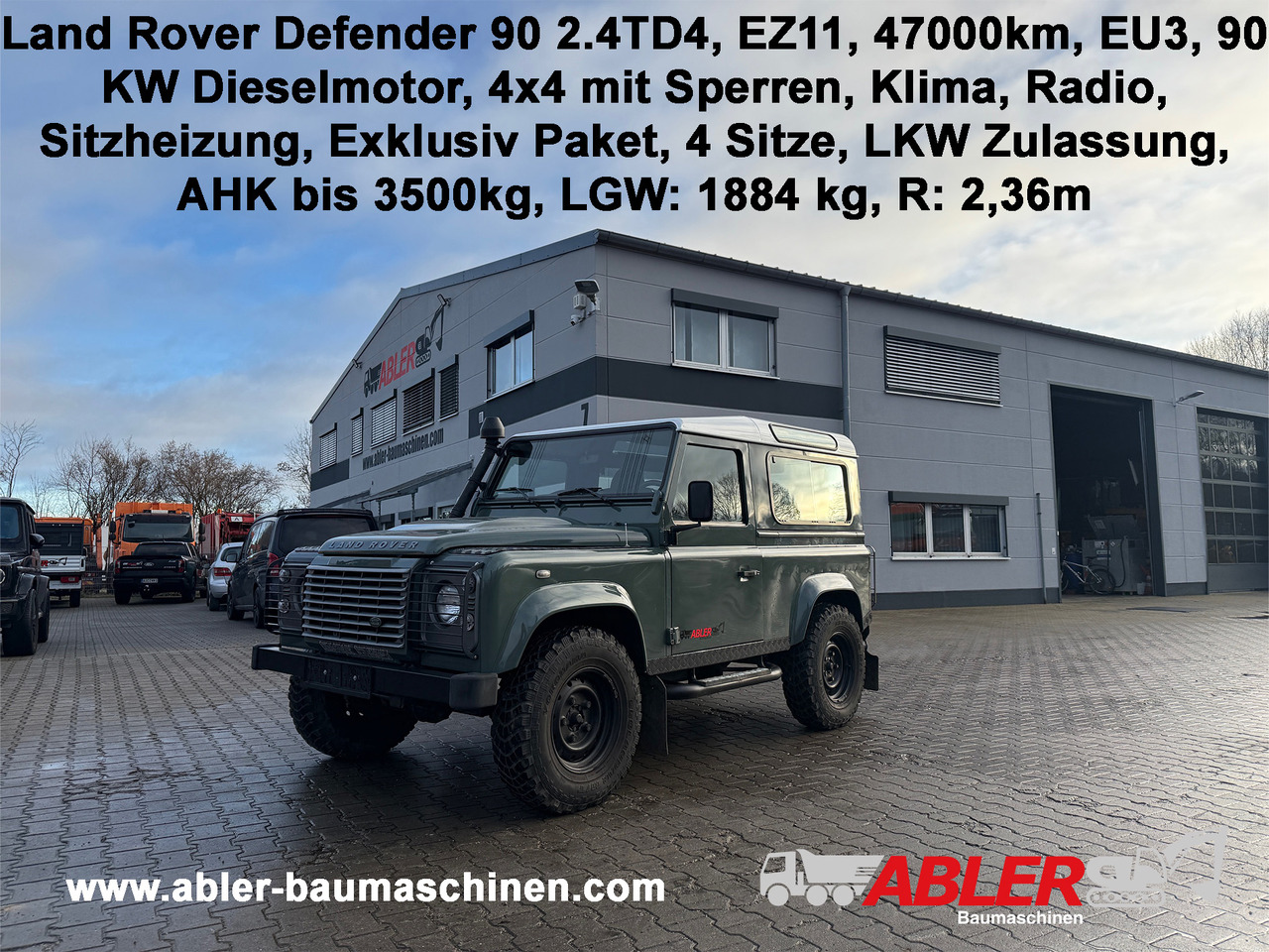 Land Rover Defender 90 2.4TD4 LKW Zulassung AHK - Avtomobil: slika 1 Land Rover Defender 90 2.4TD4 LKW Zulassung AHK - Avtomobil: slika 1
