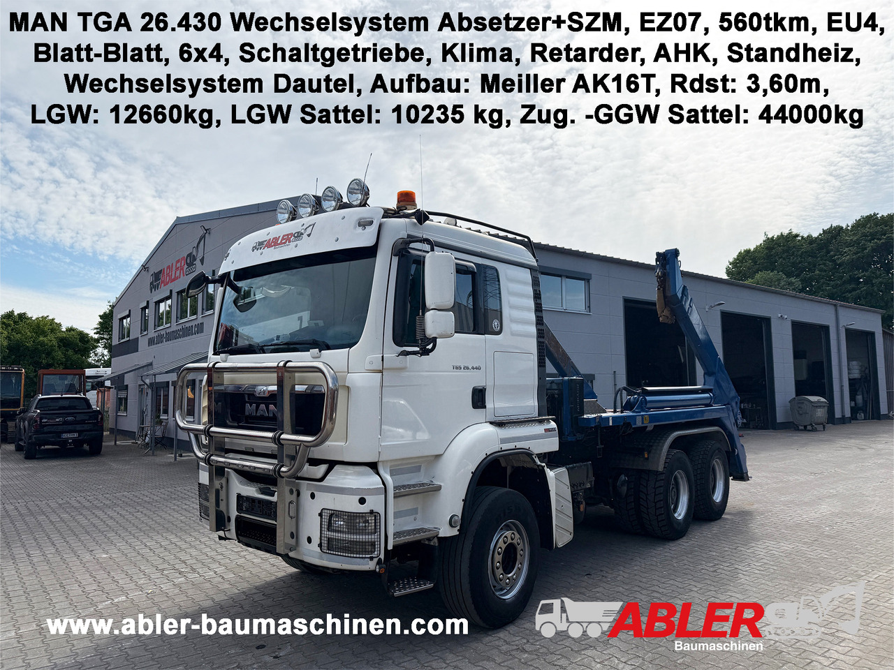 MAN TGS 26.440 WECHSELSYSTEM Absetzer+SZM - Komunalni tovornjak: slika 1 MAN TGS 26.440 WECHSELSYSTEM Absetzer+SZM - Komunalni tovornjak: slika 1