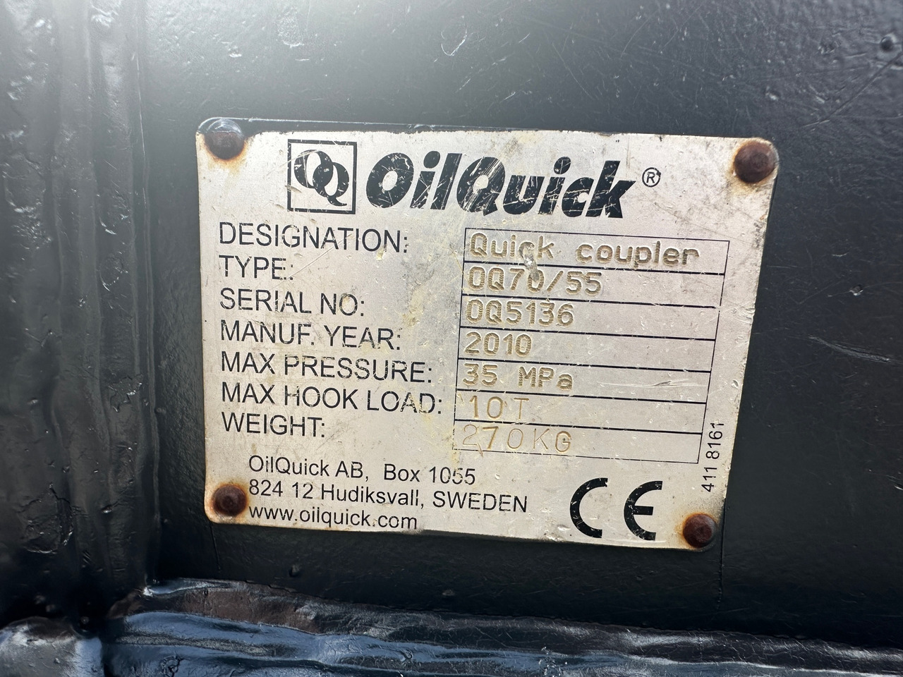 Hitra spojka Oilquick OQ 70/55 vollhydraulischer Schnellwechsler: slika 8