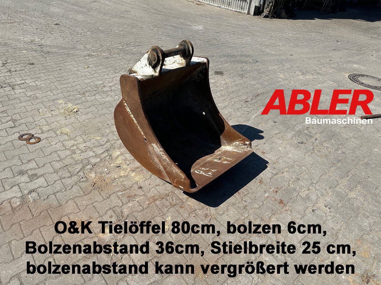 Tieflöffel 80cm O & K - Žlica za bager za Gradbeni stroj: slika 1 Tieflöffel 80cm O & K - Žlica za bager za Gradbeni stroj: slika 1