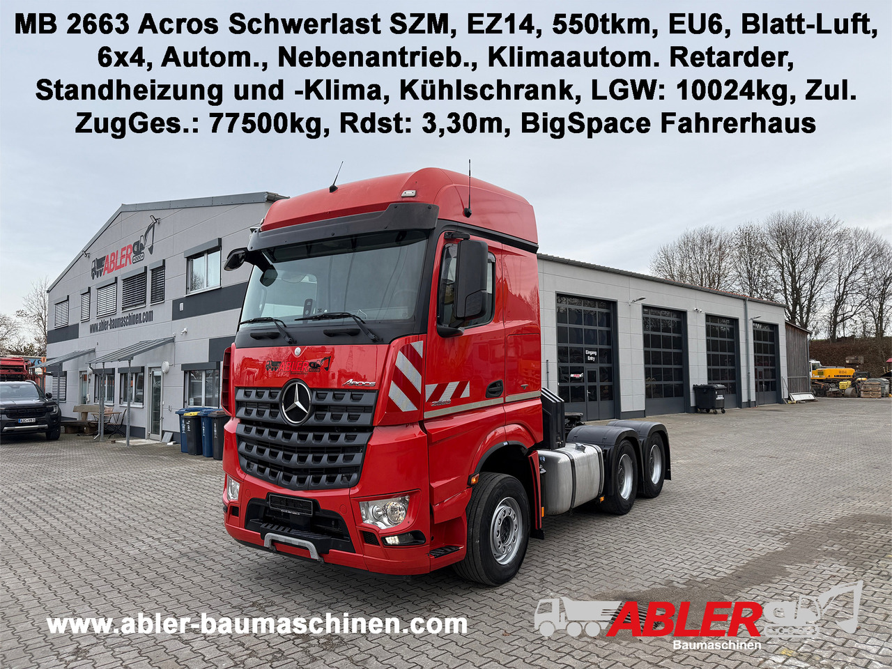 Mercedes-Benz 2663 Arocs Schwerlast SZM VOLL - Vlačilec: slika 1 Mercedes-Benz 2663 Arocs Schwerlast SZM VOLL - Vlačilec: slika 1