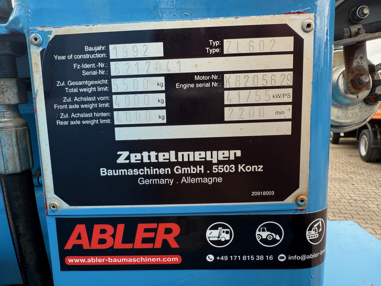 Kolesni nakladalec Zettelmeyer ZL502C Radlader Gabel+Klappschaufel+SW: slika 10