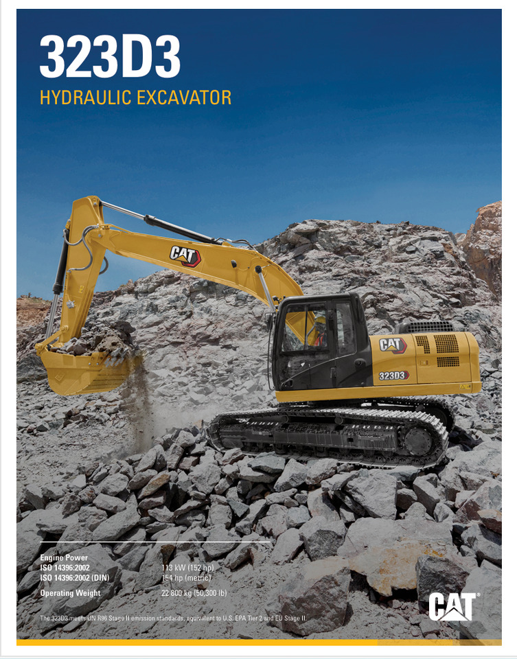 CATERPILLAR 323D3 Hydraulic Excavator - Bager goseničar: slika 2 CATERPILLAR 323D3 Hydraulic Excavator - Bager goseničar: slika 2