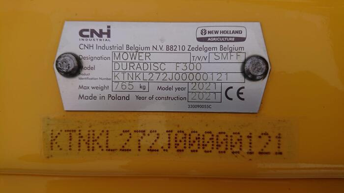 New Holland DuraDisc F 300 - Kosilnica: slika 5 New Holland DuraDisc F 300 - Kosilnica: slika 5