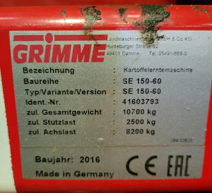 Grimme SE 170-60 XL lizing Grimme SE 170-60 XL: slika 14