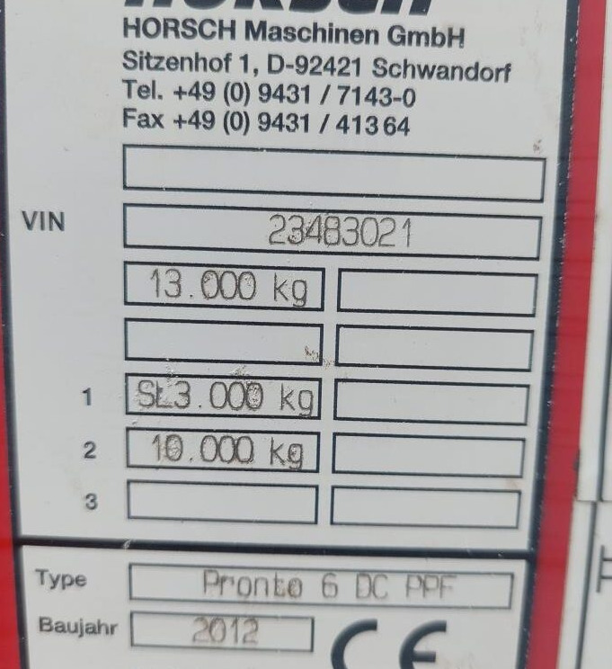 Horsch Pronto 6 DC lizing Horsch Pronto 6 DC: slika 15