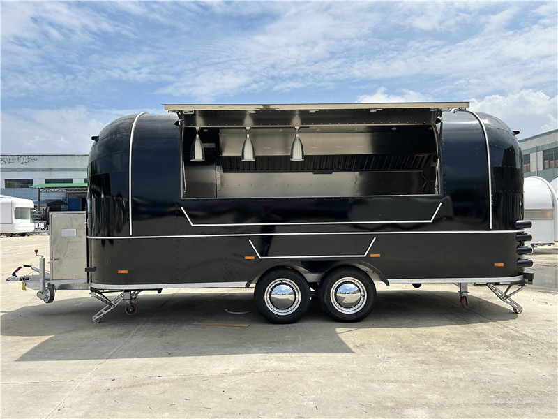 Burger Van Black Airstream Food Truck,Food Trailer,foodtruck - Prikolica s hrano: slika 1 Burger Van Black Airstream Food Truck,Food Trailer,foodtruck - Prikolica s hrano: slika 1