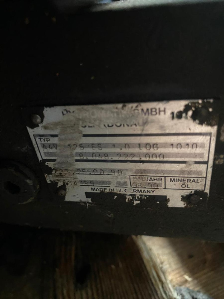 Hydromatik A4V56, A4V125 aus Kässbohrer PB 240D - Hidravlika za Komunalno/ Posebno vozilo: slika 5 Hydromatik A4V56, A4V125 aus Kässbohrer PB 240D - Hidravlika za Komunalno/ Posebno vozilo: slika 5