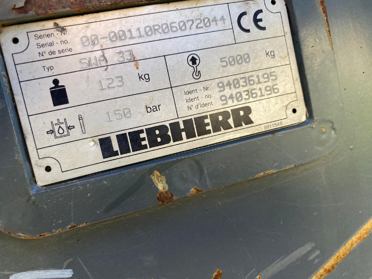 Liebherr SWA 33 - Hitra spojka za Gradbeni stroj: slika 5 Liebherr SWA 33 - Hitra spojka za Gradbeni stroj: slika 5