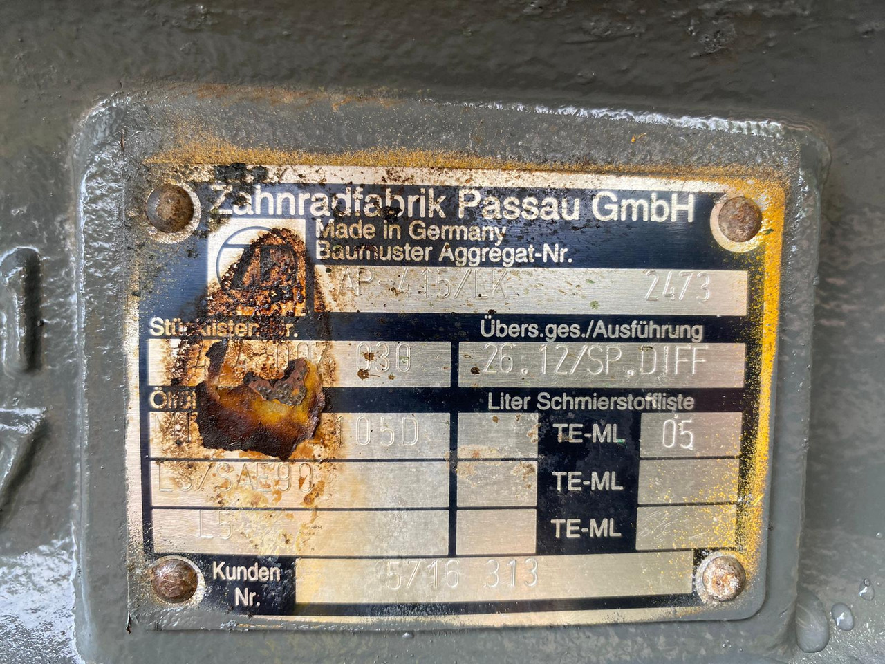 Liebherr ZF AP 415 aus L 564 - Os in deli za Gradbeni stroj: slika 3 Liebherr ZF AP 415 aus L 564 - Os in deli za Gradbeni stroj: slika 3