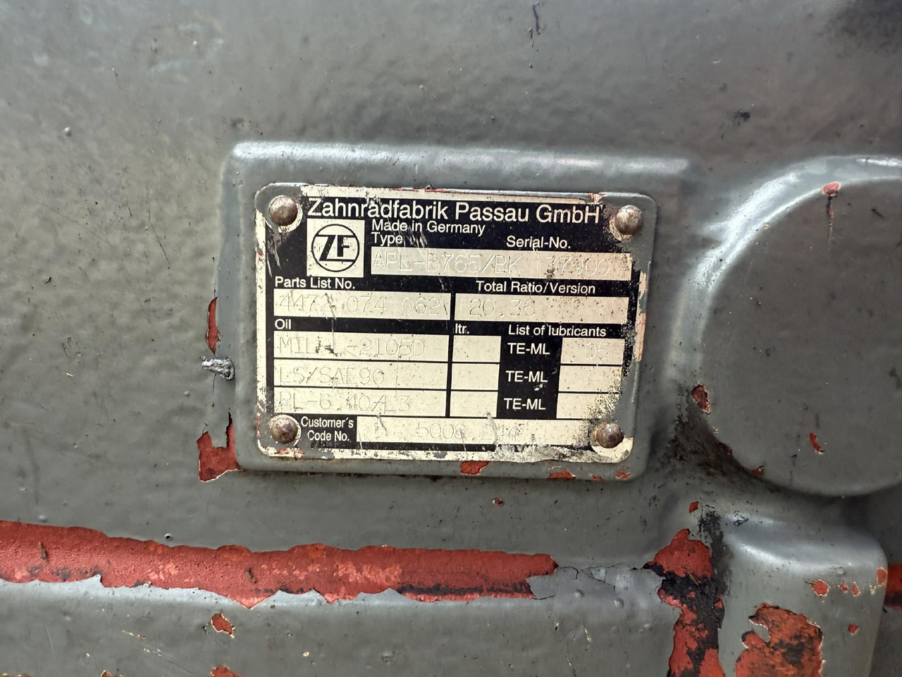 Liebherr ZF AP L B 765 aus LH 904 LIT - Os in deli za Gradbeni stroj: slika 3 Liebherr ZF AP L B 765 aus LH 904 LIT - Os in deli za Gradbeni stroj: slika 3