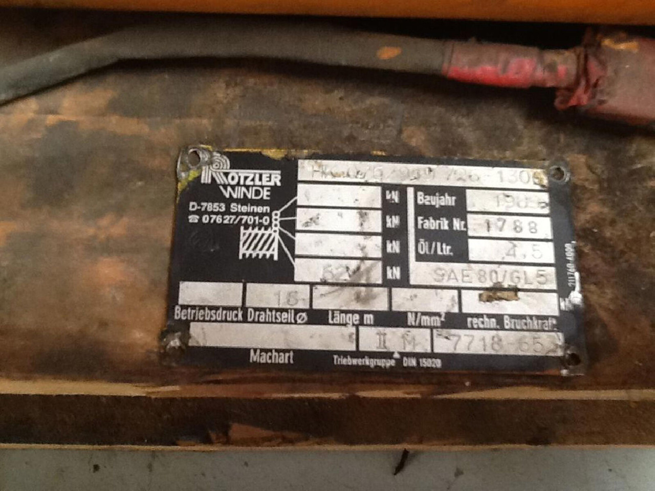 FAUN RTF 30 winch - Vitel za Avtodvigalo: slika 5 FAUN RTF 30 winch - Vitel za Avtodvigalo: slika 5