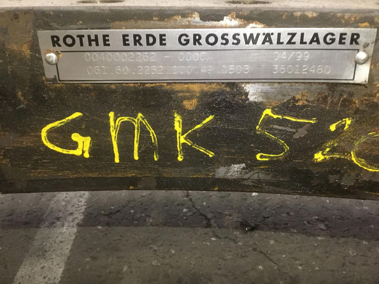 Grove GMK 5200 slew ring - Pokrivni obroč za Avtodvigalo: slika 3 Grove GMK 5200 slew ring - Pokrivni obroč za Avtodvigalo: slika 3