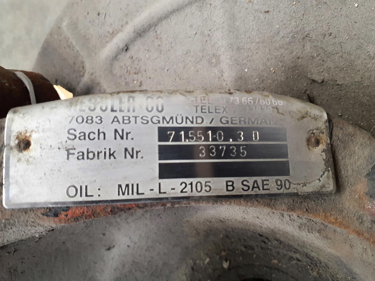 Krupp KMK 4070 Megatrak axle housing - Premnik za Avtodvigalo: slika 5 Krupp KMK 4070 Megatrak axle housing - Premnik za Avtodvigalo: slika 5