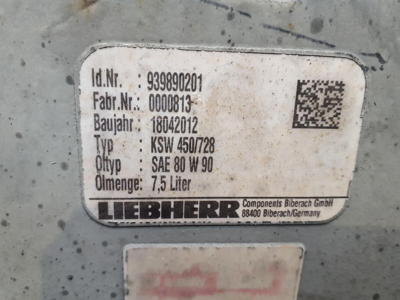 Liebherr LR 1160 COMPACT ROPE WINCH - Vitel za Gosenični žerjav: slika 5 Liebherr LR 1160 COMPACT ROPE WINCH - Vitel za Gosenični žerjav: slika 5